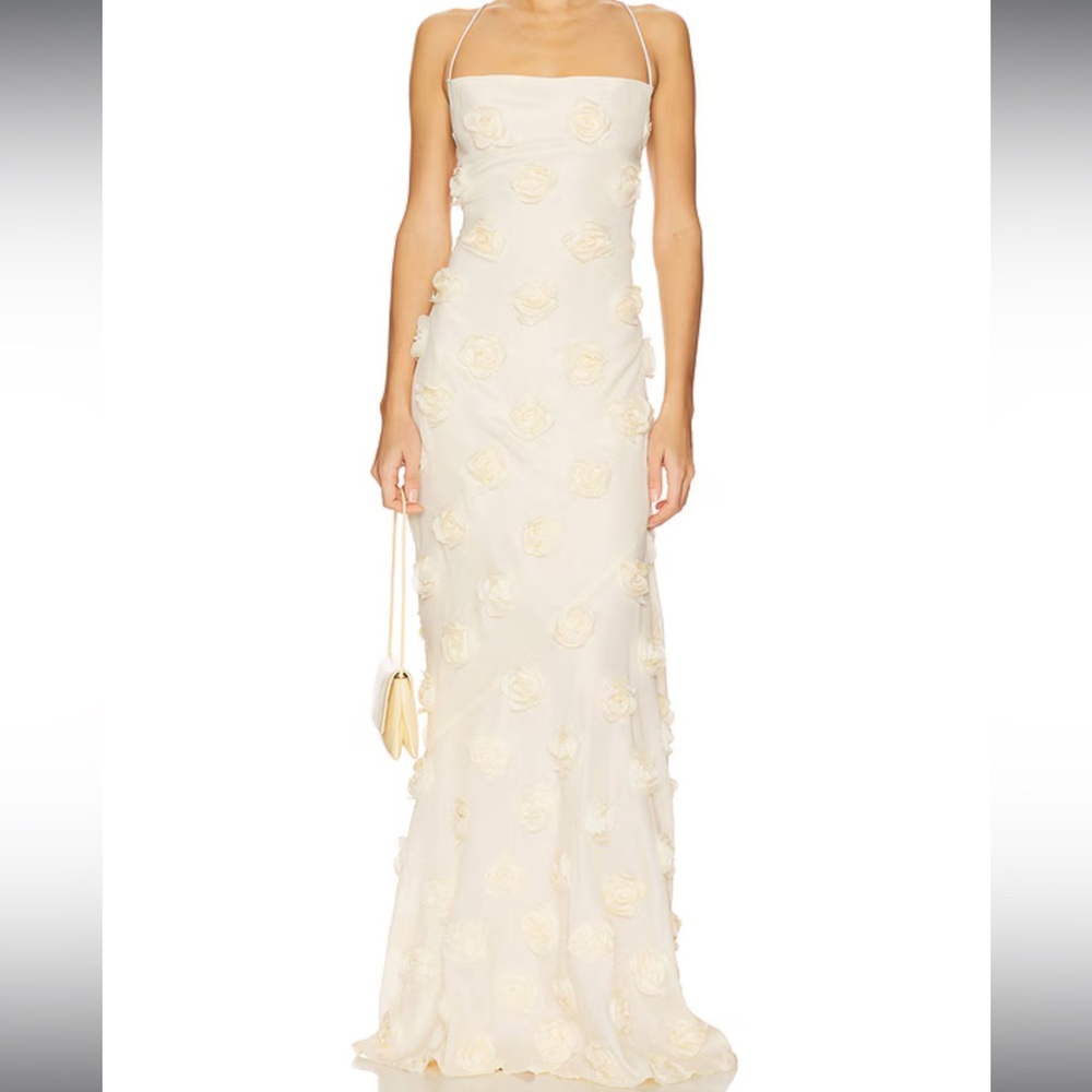NOOKIE Cream Floral Gown